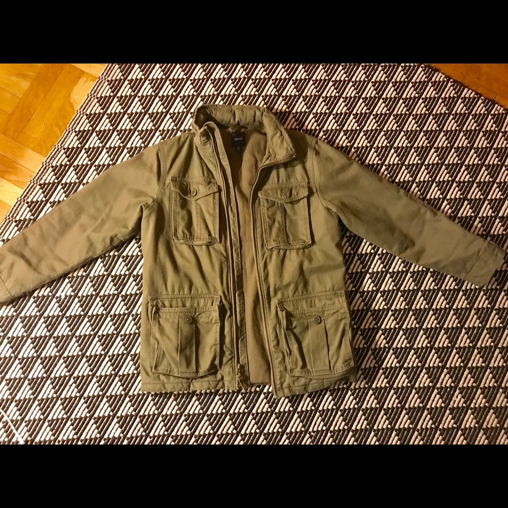 Boys size 12 (xL)  Field jacket/with zip up hood
